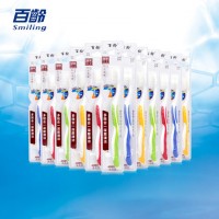 百龄 成人细软毛牙刷混色12支装