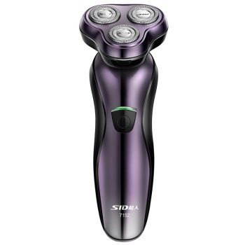 SID超人 SA7152 电动剃须刀 三头浮动刀头冲洗USB充电 (亮紫色)