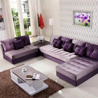 妮尔美 简约现代布艺沙发组合 大小户U型百变客厅 可拆洗定制