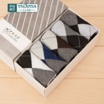 伊丝澜莎 男女袜子中筒袜春夏秋季防臭棉袜商务休闲船袜5双装 多款可选