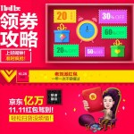 京东:双十一大促全品类优惠券26日提前领取 购物满100返100元群红包 易迅也放券