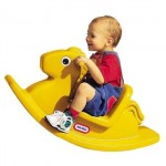 little tikes 小泰克 摇摇马 健身户外玩具 波兰进口摇马 黄色 173042PE