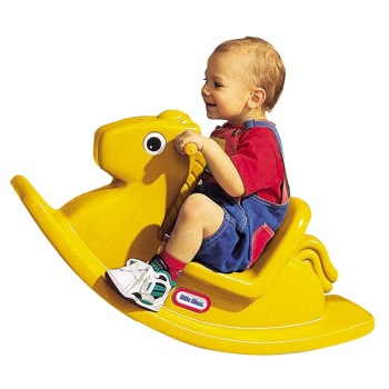 little tikes 小泰克 摇摇马 健身户外玩具 波兰进口摇马 黄色 173042PE