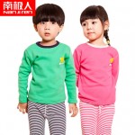 南极人 儿童加绒加厚保暖内衣套装冬季新款男童女童宝宝冬装 7款可选