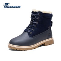 skechers斯凯奇 秋冬新品时尚欧美男靴工装靴大头鞋轻便舒适系带保暖短靴666005 两色可选
