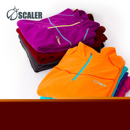 SCALER思凯乐 秋冬季男女情侣套头户外抓绒衣 摇粒绒加厚保暖大码抓绒衣 10色可选