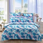 LOVO罗莱家纺 双人加大全棉缎纹四件套星空 220*240cm(1.8米床)VDE5144-4