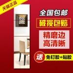 岱岳 贴墙无框组合穿衣镜 试衣镜 全身镜 悬挂粘贴舞蹈镜子 宿舍拼接镜