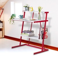 好事达 艾比带层架书桌 简约书桌书架组合 学生台式电脑桌子办公桌 时尚写字台 带层架2916