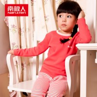 南极人 冬季新款男女童加绒加厚保暖内衣套装 宝宝冬装 多款可选