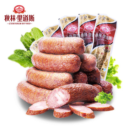 秋林 里道斯 正宗哈尔滨红肠1100g 加量便携装 (加赠10%不加价)