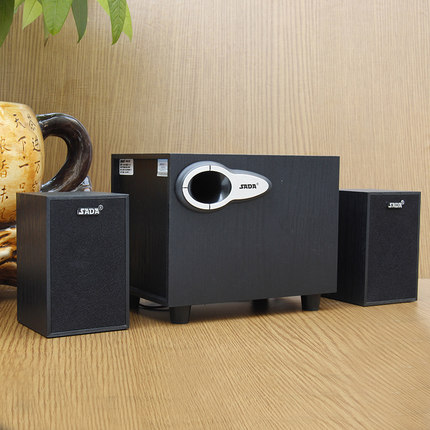SADA赛达 D-200G 笔记本台式机电脑音响 USB迷你木质小音箱 2.1重低音炮 4款可选