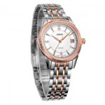 EBOHR依波 手表 都市经典系列间玫瑰金色时尚大气石英女表10490129