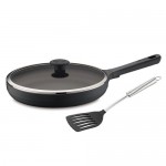 Lagostina拉歌蒂尼 米乐-不粘系列锅具 26cm单长柄煎锅+树脂铲