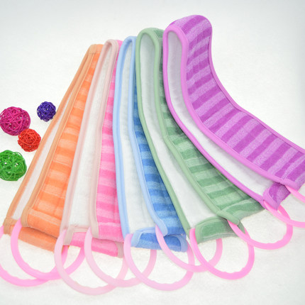 TUKY多吉 免搓澡巾拉背款加厚双面搓泥洗澡巾长条搓背巾拉背条