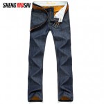 胜魔士 秋冬季新款韩版加绒加厚修身直筒男士牛仔裤潮男装休闲大码长裤子 15款可选