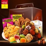 乐奈 年货好吃的蔓越莓/榛子曲奇/松露形巧克力美味零食大礼包1079g