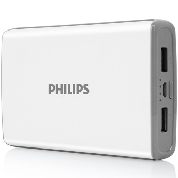PHILIPS飞利浦 DLP2102 移动电源/充电宝 13000毫安 双USB输出 白色