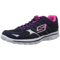 Skechers斯凯奇 GO Walk 2系列 女 平底鞋时尚撞色超轻缓震健步休闲鞋 13960