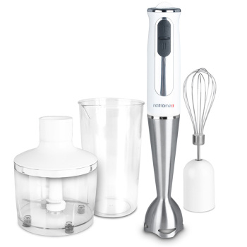 nathome北欧欧慕 手持搅拌器 婴儿辅食料理机 打蛋器NJB103SA 天使白