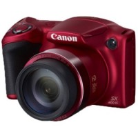 Canon佳能 PowerShot SX400 IS 数码相机 红色(1600万像素 30倍变焦 24mm广角)