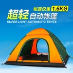 探险者 户外帐篷3-4人全自动速开2人双人野外露营帐篷套装防雨 3色可选