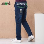 迷蒙兔 童装男童牛仔裤长裤春秋款2016新款中大童裤子儿童休闲裤 15款可选