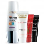 LOREAL欧莱雅 美肌防护套装(UV(紫)+护肤旅行3件套(随机发放))