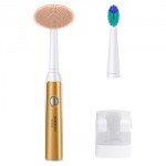 SID超人 SC7613感应式声波两用刷 声波洁面仪电动洗脸刷毛孔清洁器电动牙刷美容仪