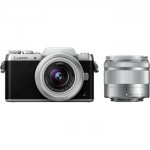 Panasonic松下 Lumix DMC-GF7 微型单电双镜套机 银色(12-32mm+35-100mm 手动变焦 GF6升级版 DMC-GF7WGK-S)