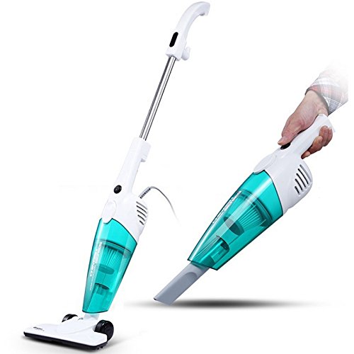 Deerma德尔玛 DX128C 家用吸尘器 迷你手持小型推杆吸尘器 有效除螨