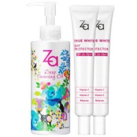 Za姬芮 深层卸妆隔离3件套(隔离霜35gx2+深层卸妆油200ml)(插画版)+n重赠品