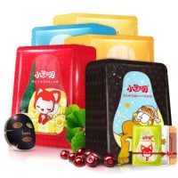 御泥坊 小迷糊 滋养补水保湿蚕丝面膜特惠组(面膜35片+赠面膜2片+洁面扑1个)(补水 保湿 改善肤质)