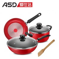 ASD爱仕达 PL03G2RWG不粘少油烟锅具套装 炒锅煎锅汤锅三件套装锅