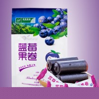 内蒙古呼伦贝尔特产！绿川然 蓝莓果卷 独立包装140g袋装 办公零食