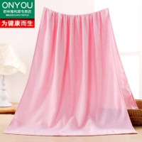 OLY欧林雅 竹纤维纯棉加大加厚柔软超吸水浴巾70*140cm 成人男女儿童通用 4色可选