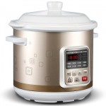 Midea美的 WBGS401智能可预约立体加热白瓷电炖锅4升/4L 香槟色