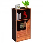 双箭 SJ-1701 瑞斯得三层带门收纳柜 黑胡桃