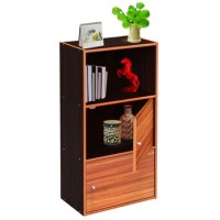 双箭 SJ-1701 瑞斯得三层带门收纳柜 黑胡桃