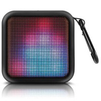 ROYQUEEN朗琴 T600 音乐脉动蓝牙音箱/音响 户外便携炫彩LED灯 无损格式播放 无线NFC 魅惑黑