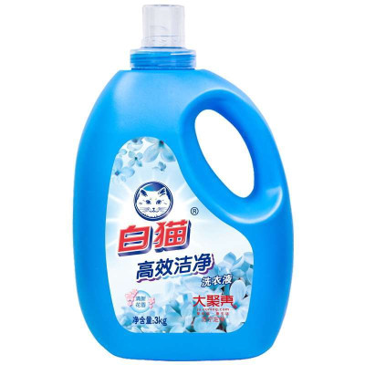 白猫 有效洁净 清新花香洗衣液3kg(苏宁定制)