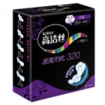 kotex高洁丝 尊享(臻选)系列卫生巾 丝薄(极薄)夜用320mm 4片