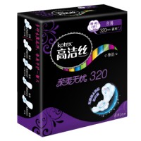 kotex高洁丝 尊享(臻选)系列卫生巾 丝薄(极薄)夜用320mm 4片
