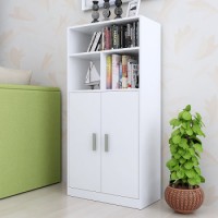 家乐铭品 多格带门书柜 储物柜收纳柜组合柜 暖白色 MJ492-L