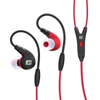 MEELECTRONICS M7P耳挂式专业运动耳机 线控音乐耳机 5级防水耐汗 红色