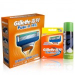 Gillette吉列 手动剃须刀锋隐刮胡刀+须泡电商装(6刀头+210g须泡)