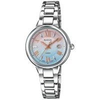 CASIO卡西欧 手表 SHEEN系列太阳能蓝宝石玻璃时尚女表SHE-4516SBD-7C