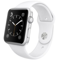Apple Watch Sport 智能手表(42毫米银色铝金属表壳搭配白色运动型表带 MJ3N2CH/A)