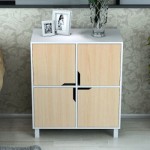 家乐铭品 书柜四门田字柜H540 储物柜 收纳柜 带门书柜 客厅柜