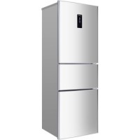 MeiLing美菱 BCD-220E3C 220升 三门冰箱 电控控温 节能保鲜 省电静音 (亚光银)